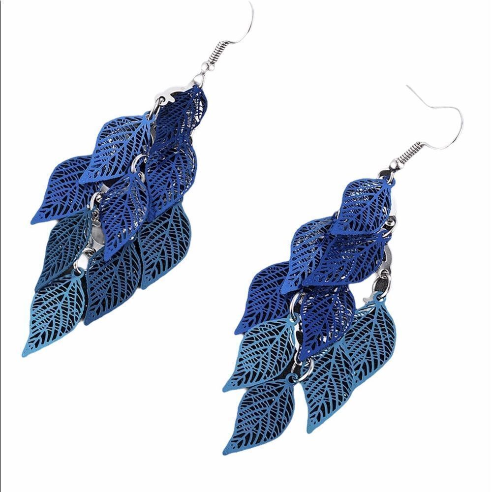 ‎BOHO LEAF EARRINGS